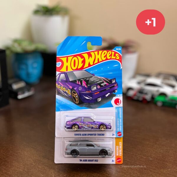 Hot Wheels '94 Audi Avant RS2 vs Toyota AE86 Sprinter Trueno | Pack of 3