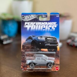 Hot Wheels 2019 Ford Ranger Raptor silver diecast truck Silver Series