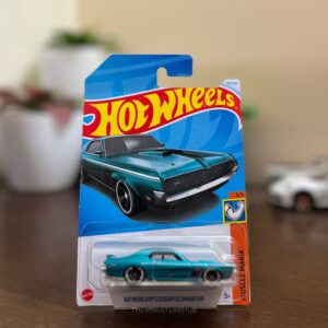 Hot Wheels 1969 Mercury Cougar Eliminator blue diecast Muscle Mania series