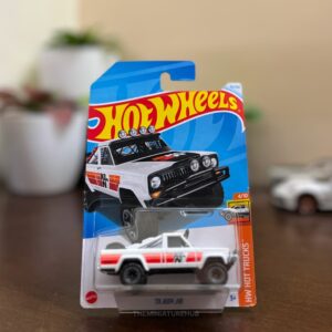 Hot Wheels 1973 Jeep J10 white diecast pickup HW Hot Trucks series