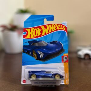 Hot Wheels Cadillac Project GTP Hypercar blue diecast race car HW Turbo series
