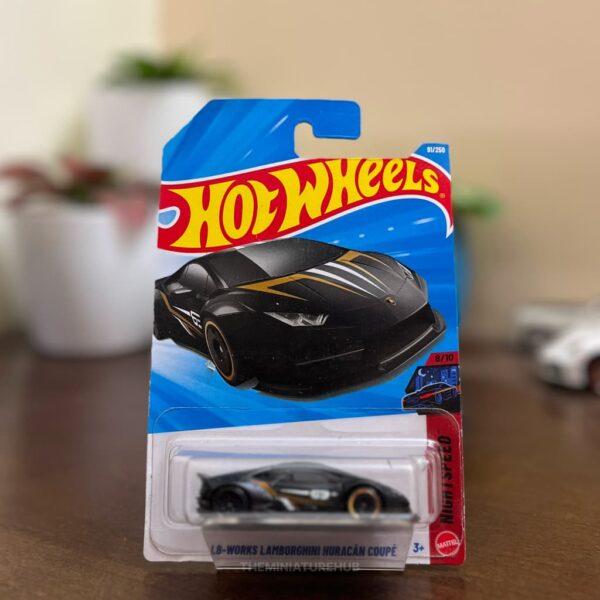 Hot Wheels LB-Works Lamborghini Huracan black widebody diecast Nightspeed series
