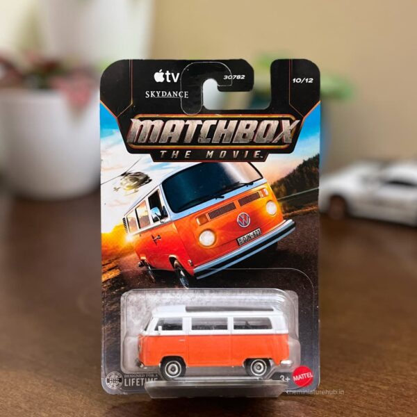 Matchbox The Movie 1973 Volkswagen T2B Bus diecast on blister card