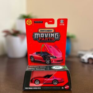Matchbox 1992 Dodge Viper RT10 red diecast supercar Moving Parts series
