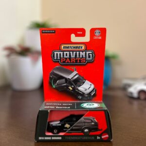 Matchbox 2018 Dodge Durango SRT black diecast performance SUV Moving Parts series