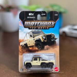Matchbox The Movie 2007 Land Rover Defender 6x6 diecast on blister card