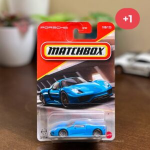 Matchbox Porsche 918 Spyder blue combo pack of 2 diecast cars