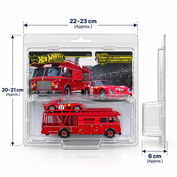 Hot Wheels Team Transport Protector Case clear plastic display protection