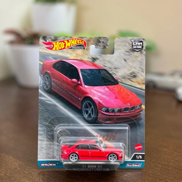 Hot Wheels Car Culture 2001 BMW M5 red diecast performance sedan imported