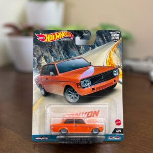 Hot Wheels Car Culture 1973 Volvo 142 GL orange diecast classic imported
