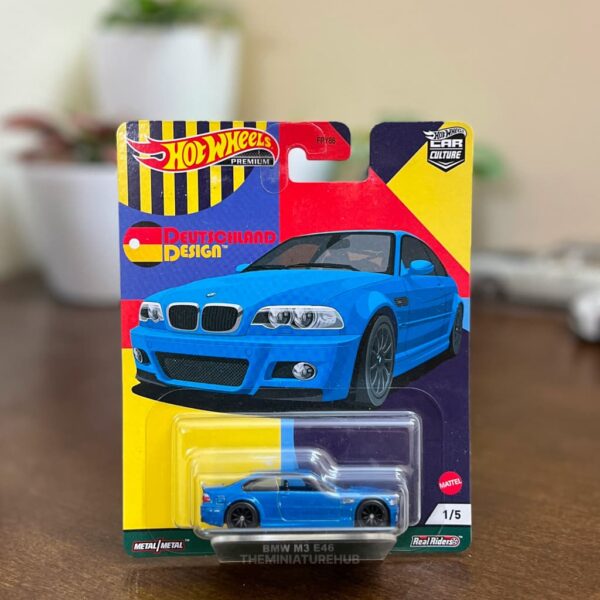 Hot Wheels Car Culture BMW M3 E46 blue diecast Deutschland Design imported