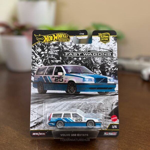 Hot Wheels Car Culture Volvo 850 Estate blue diecast BTCC touring car