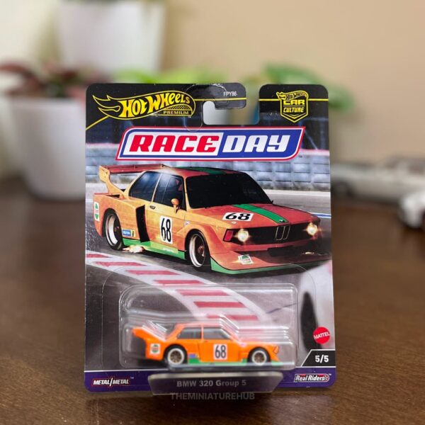 Hot Wheels Car Culture BMW 320 Group 5 orange diecast Flying Brick Race Day