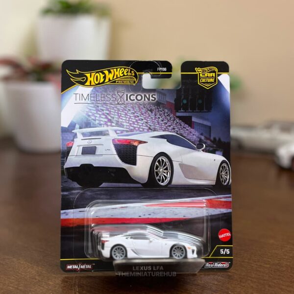 Hot Wheels Car Culture Lexus LFA white diecast V10 supercar Timeless Icons